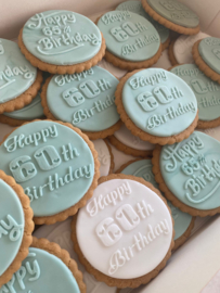 Happy 65 th Birthday - fondant stempel - PartyStamp - Debosser