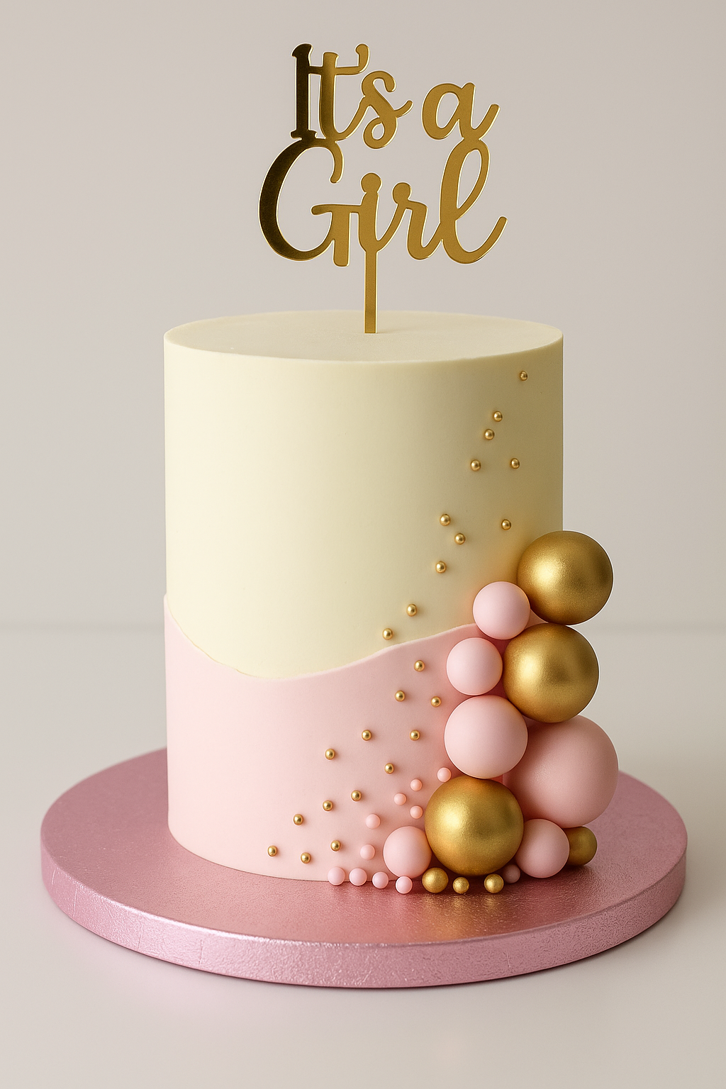 Baby Roze  Cake drum 25cm rond