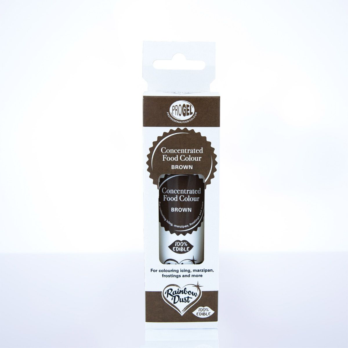 Rainbow  Dust  Pro gel  Brown - Bruin-  levensmiddelen kleurstof