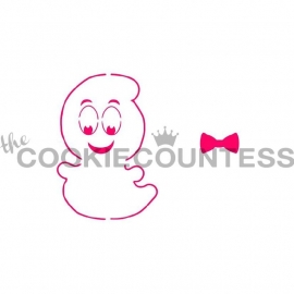 Cookie Countess Stencil - Friendly ghost / spookje - halloween stencil