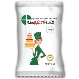 SMARTFLEX  Rolfondant Grass green Velvet 250 Gram