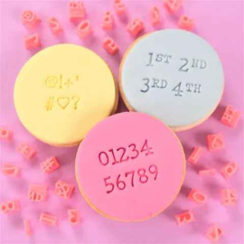 Sweetstamp  mini message  aanvullende set 007 TYPEWRITER NUMBERS