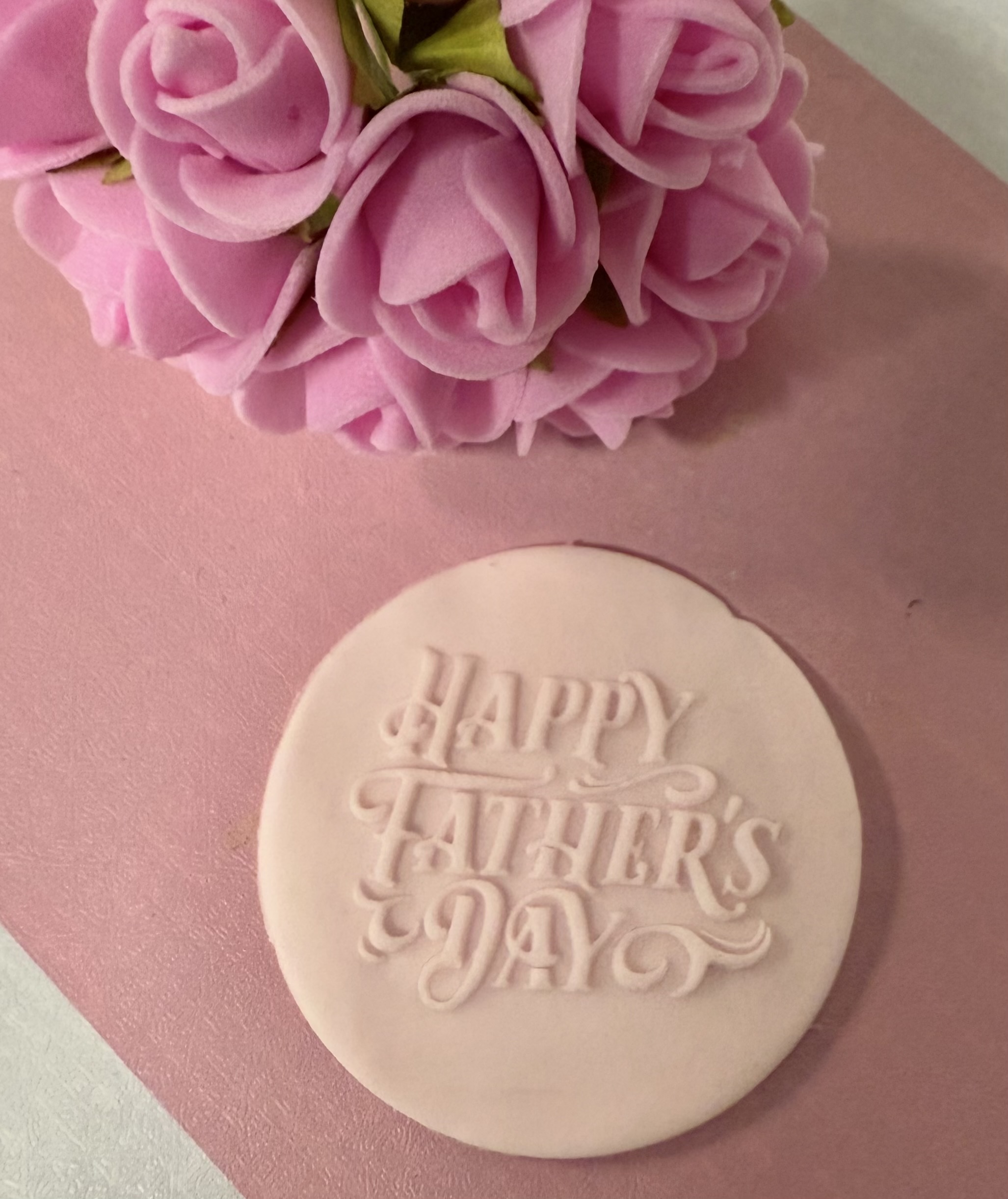 Cakepop Message Stamp “Happy Fathersday” – Fondantstempel voor Cake Pops
