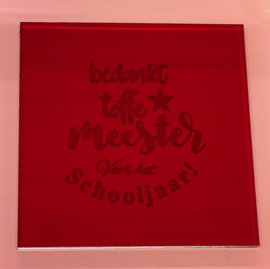 BEDANKT TOFFE MEESTER... Fondantstempel voor cupcakes en koekjes