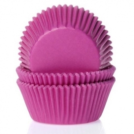 hot pink / Fuchsia Pink cupcake baking cups House of marie 50/Pk