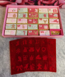 Adventskalender - Fondantstempel set incl uitsteker