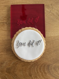 YOU DID IT - Fondantstempel om Cupcakes en Koekjes te versieren