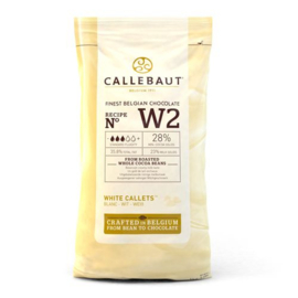 Callebaut Witte chocolade - smelt chocolade-callets-Wit 1 kg 