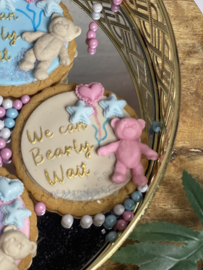 We can Bearly wait fondant stempel voor cupcakes en koekjes