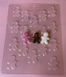 Gingerbread boy / peperkoekmannetje chocolade mal