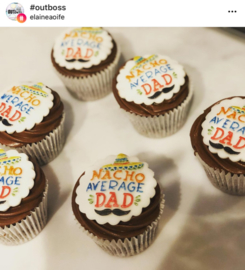 Fondantstempel "Nacho Average Dad - Outboss-expressions- Sweetstamp