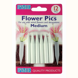 flower picks Medium 12  per pack