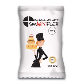 1 kg zwarte vanille smaak  SmartFlex Velvet Rolfondant