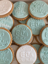 Happy 60 th Birthday - fondant stempel - PartyStamp - Debosser