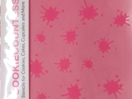Cookie Countess - stencil - Splatters/ (bloed)spetters