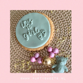 It’s a Girl feet- PartyStamp - Fondantstempel