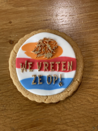 ORANJE LEEUW, WE VRETEN ZE OP!   fondant stempel voor cupcakes en koekjes- P