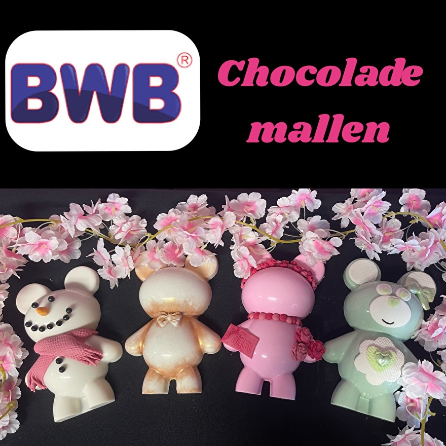 3-delige chocolade mallen - beer