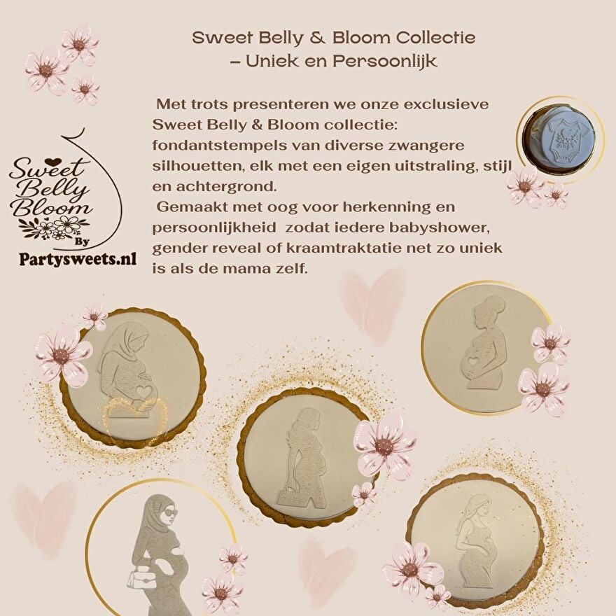 Sweet Belly Bloom Fondantstempels