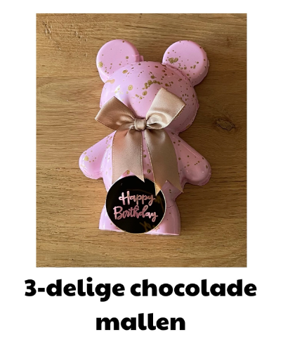 3 delige chocolade mallen