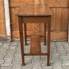 Haltafel sidetable hout origineel kaptafel met lade