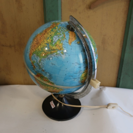 Wereldbol globe origineel Ø 26 cm verlichting