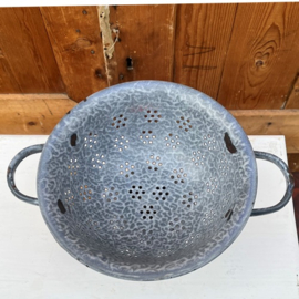 Vergiet emaille grijs Ø 20 cm VERKOCHT