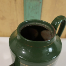 Pot emaille koffiepot groen 20 cm VERKOCHT