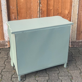 Ladekast groen 4 laden halkast 71 x 33 x 62