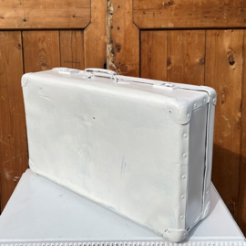 Koffer 56 x 33 x 15 cm brocante wit landelijk
