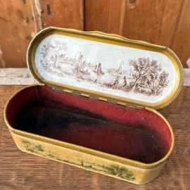 Lepel doos blikje Douwe Egberts 1954 VERKOCHT