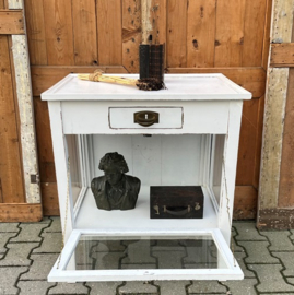 Vitrine kast thee pronk wit 1930 VERKOCHT