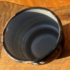 Set zand zeep soda emaille zwart VERKOCHT