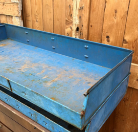Wandschap schap metaal industrie Schaffer blauw