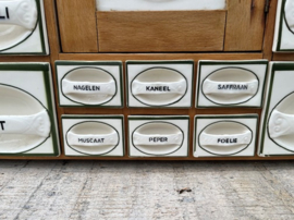 Grutterskast kruidenkast porselein origineel