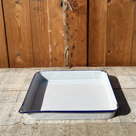 Emaille bak doka ontwikkelbad schaal wit