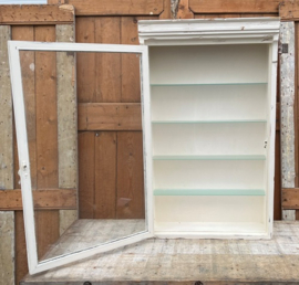 Vitrine kast wit pronk sier wand boeken