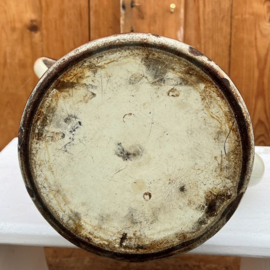 Water kan emaille theepot bruin creme Ø 18 cm