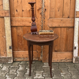 Bijzet tafel bloem planten hout 1930 VERKOCHT