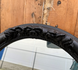 Spiegel in lijst zwart hout 47,5 x 57,5 VERKOCHT
