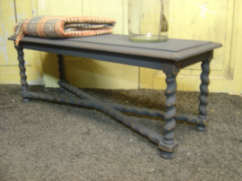 Houten bank hal side table brocante 110 cm VERKOCHT