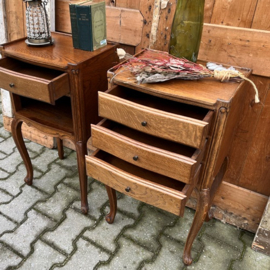 Nachtkastjes origineel Frankrijk brocante VERKOCHT