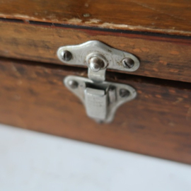 Tekendoos kist hout origineel 28 cm VERKOCHT