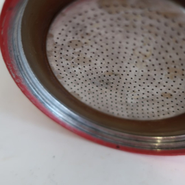 Percolator rood koffie espressomaker pruttelpotje