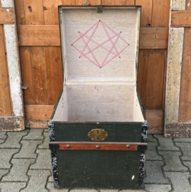 Hutkoffer deken scheeps kist koffer VERKOCHT