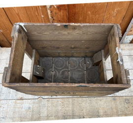 Flessenkrat RAAK hout voor 12 fles origineel