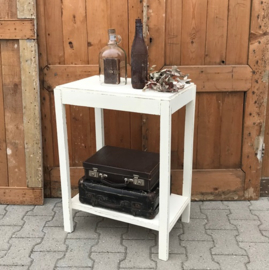 Haltafel side table 1930 bijzettafel wit 76 cm hoog