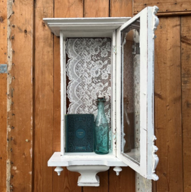 Hang kastje wand pronk wit klok VERKOCHT