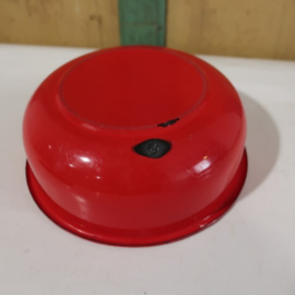 Emaille bak bakje schaal rood diameter 22 cm