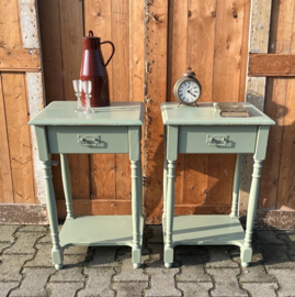 Nachtkastje groen 70 cm bijzet VERKOCHT